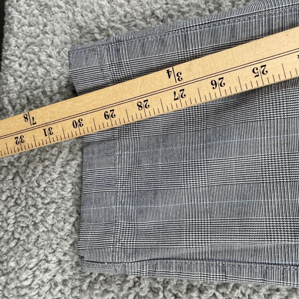 Banana Republic Pants Mens 31x32 Gray Aiden Fit Glen Plaid Chino Cotton Trousers